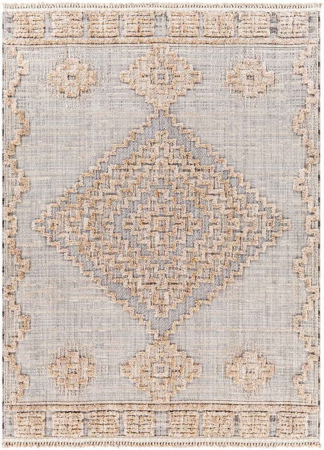 Surya Zaragoza Zrz-2312 Light Beige, Light Slate, Cream, Charcoal, Light Gray Rug.