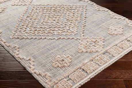 Surya Zaragoza Zrz-2312 Light Beige, Light Slate, Cream, Charcoal, Light Gray Rug.