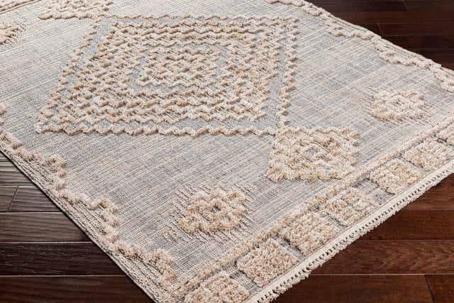 Surya Zaragoza Zrz-2312 Light Beige, Light Slate, Cream, Charcoal, Light Gray Rug.