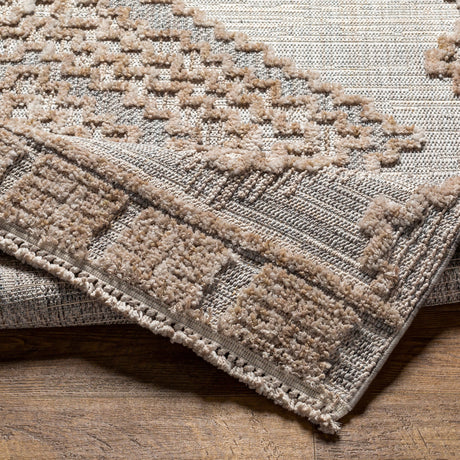 Surya Zaragoza Zrz-2312 Light Beige, Light Slate, Cream, Charcoal, Light Gray Rug.