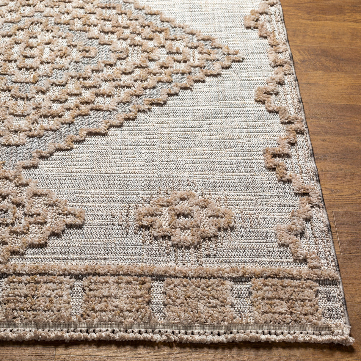 Surya Zaragoza Zrz-2312 Light Beige, Light Slate, Cream, Charcoal, Light Gray Rug.