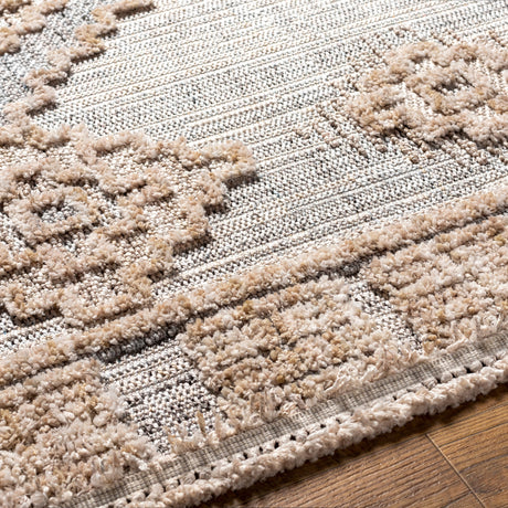 Surya Zaragoza Zrz-2312 Light Beige, Light Slate, Cream, Charcoal, Light Gray Rug.