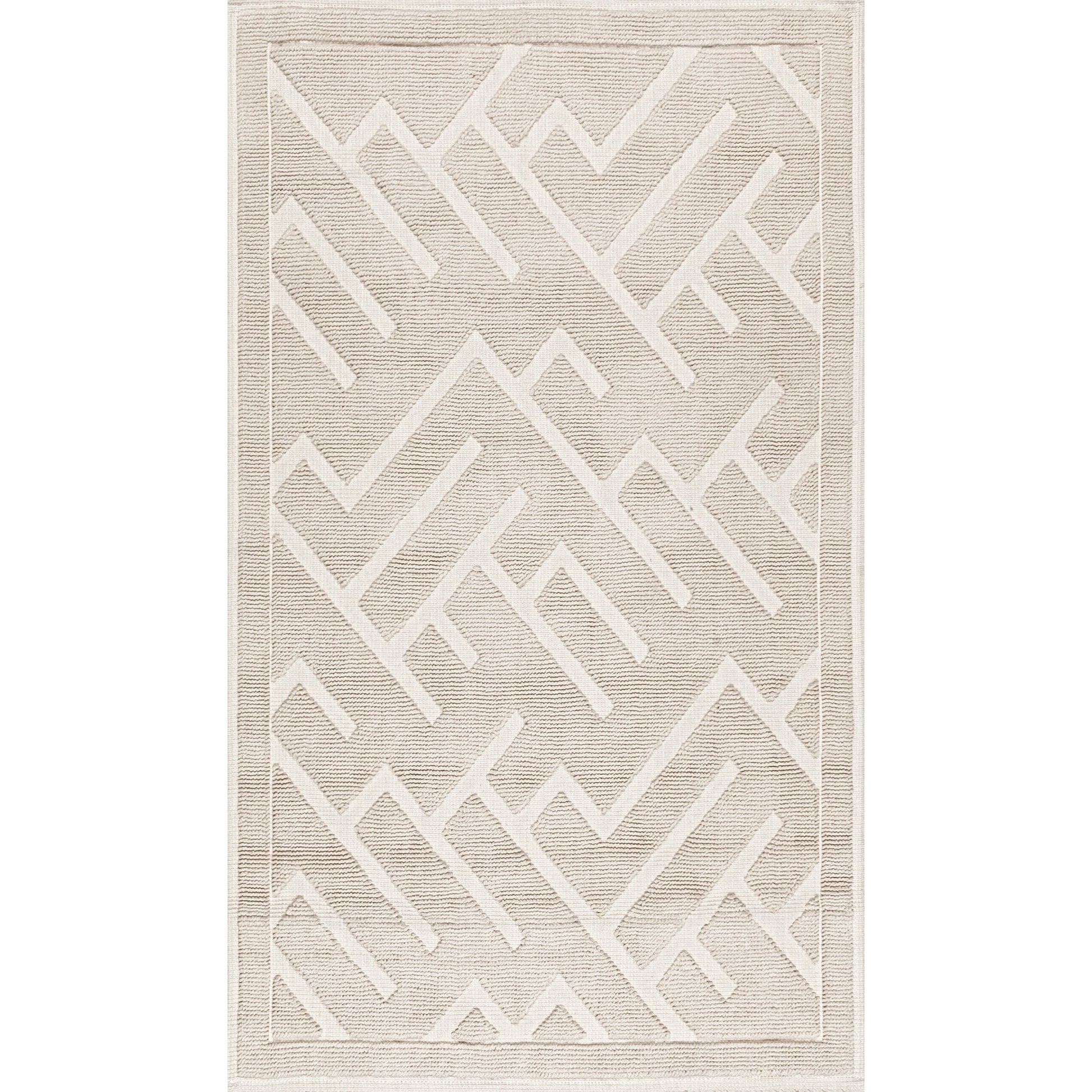 Nuloom Hudson Abstract Maze Psko02B Ivory Area Rug