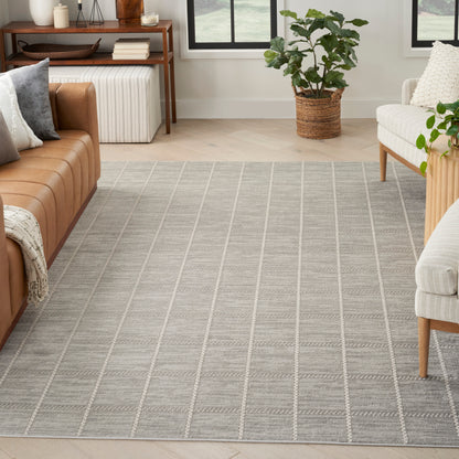 Nourison Serenity Home Srh05 Light Grey Area Rug