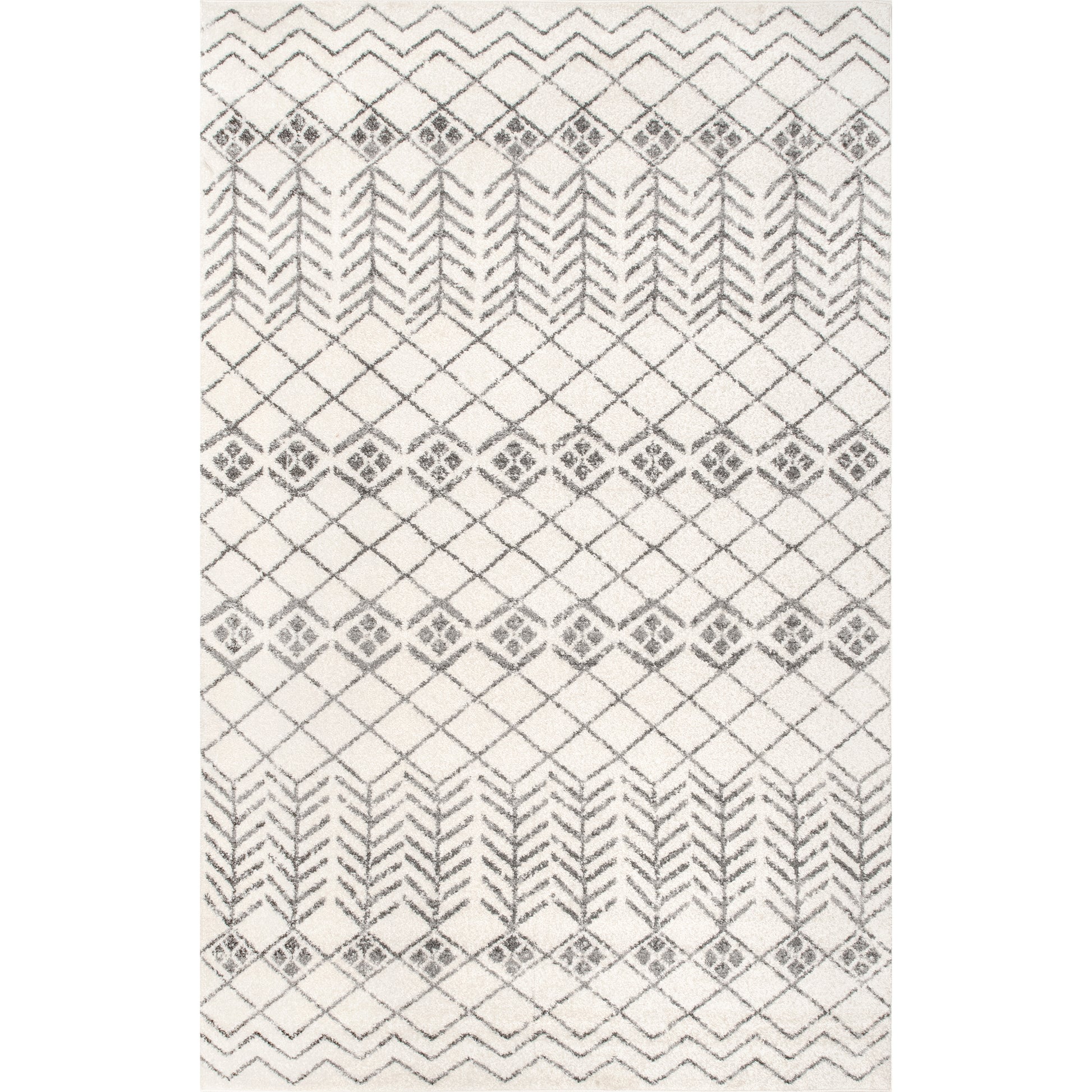 Nuloom Yasmina Transitional Tribal Acge05A Off White Area Rug