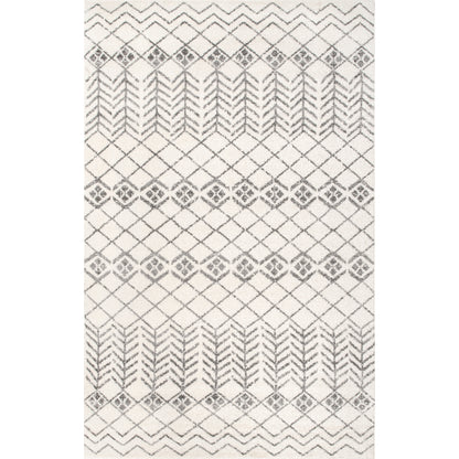 Nuloom Yasmina Transitional Tribal Acge05A Off White Area Rug