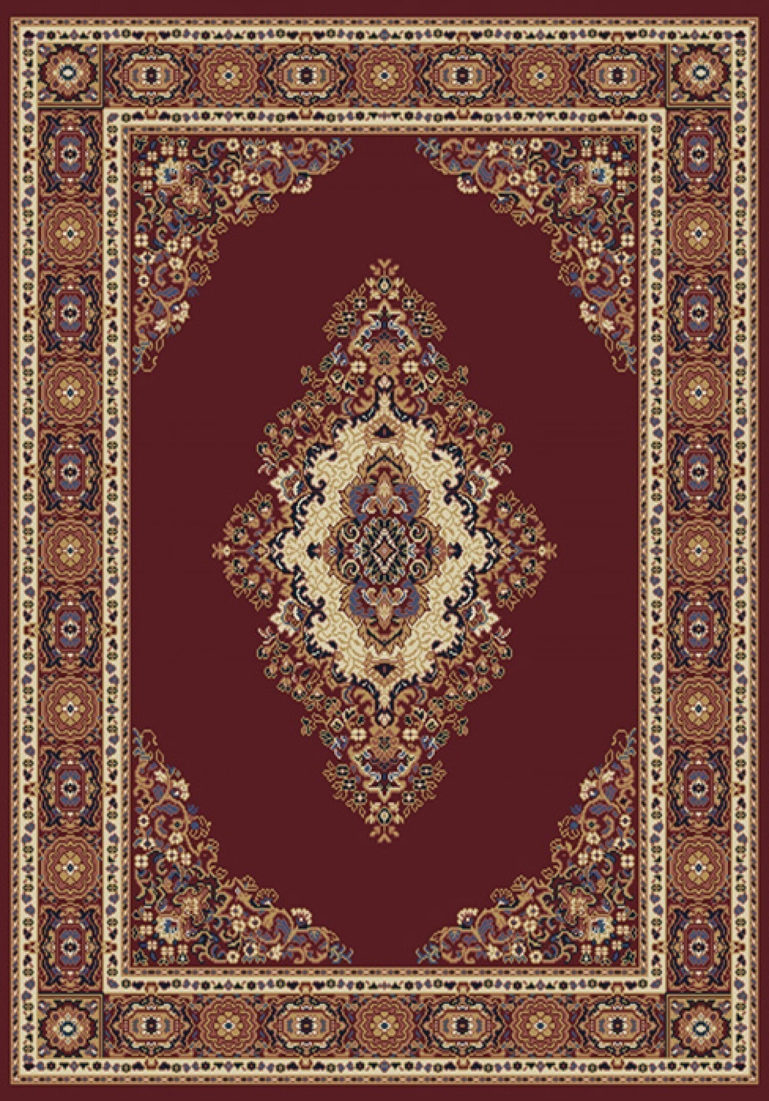 United Weavers Manhattan Cathedral Burgundy (040-35334) Area Rug