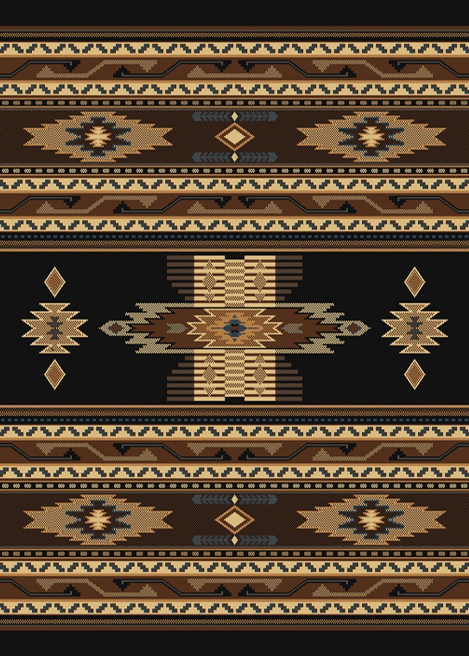 United Weavers Manhattan Phoenix Black (940-36070) Rugs.