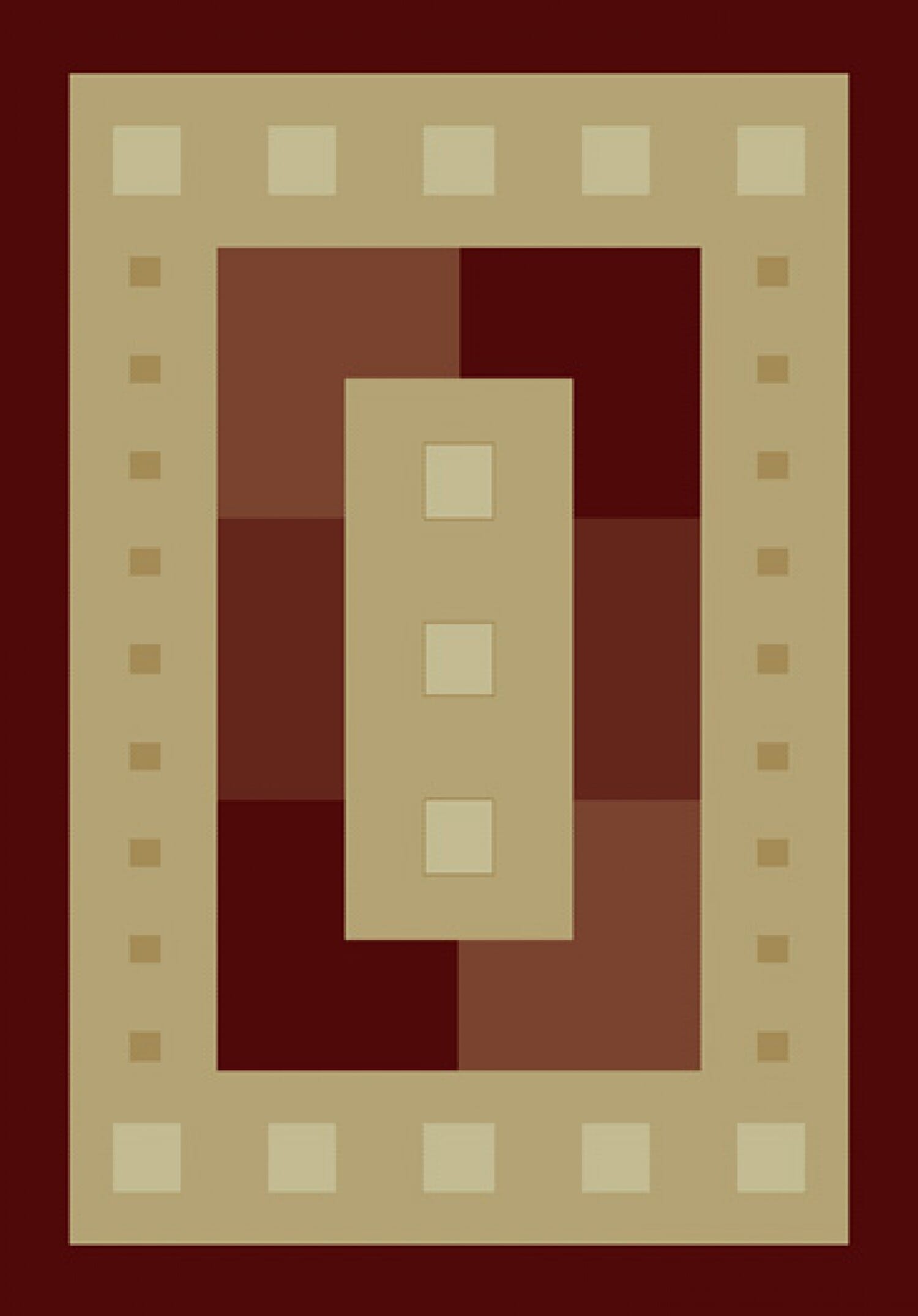 United Weavers Manhattan Times Square Burgundy (940-36834) Rugs.