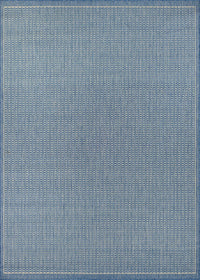 Couristan Recife Saddlestitch 1001/1212 Champagne / Blue Area Rug