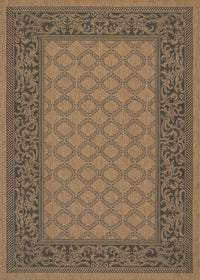 Couristan Recife Garden Lattice 1016/2000 Cocoa / Black Area Rug