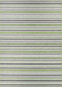 Couristan Cape Brockton 1403/0001 Hunter Green / Brown Striped Area Rug