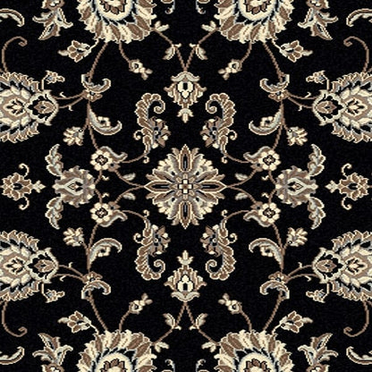 Radici Alba 1426 Black Area Rug