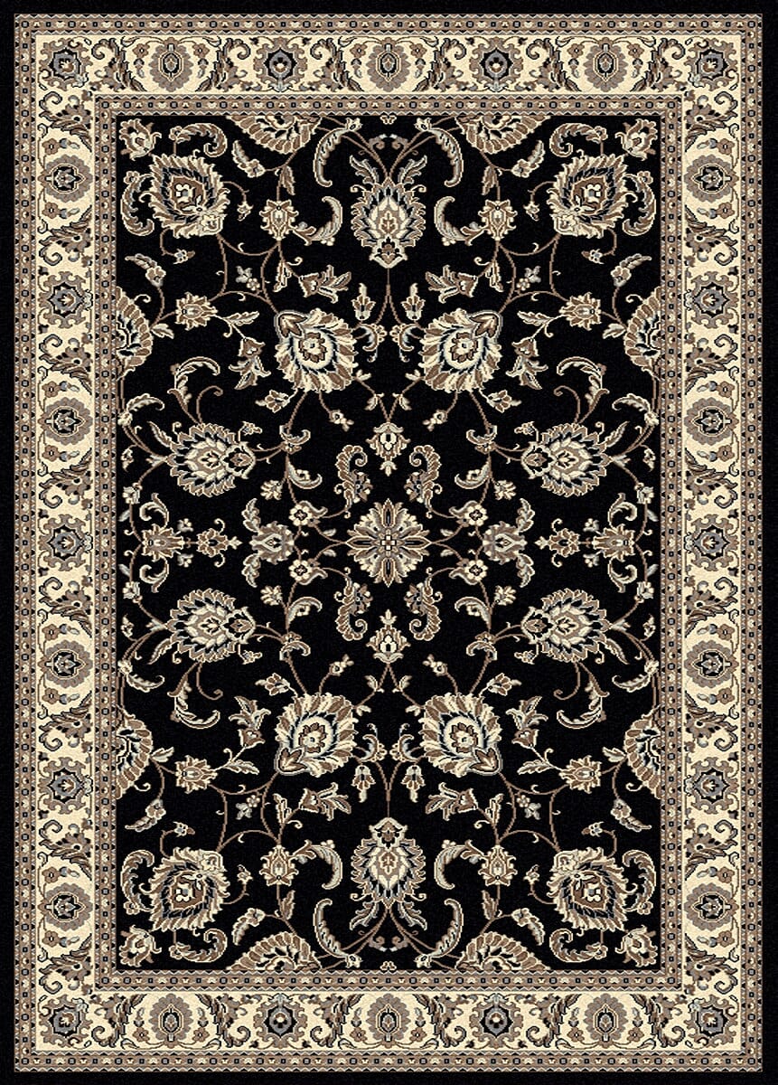 Radici Alba 1426 Black Area Rug