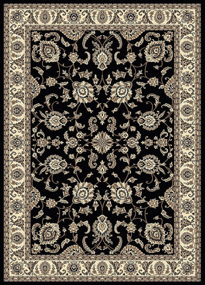 Radici Alba 1426 Black Area Rug