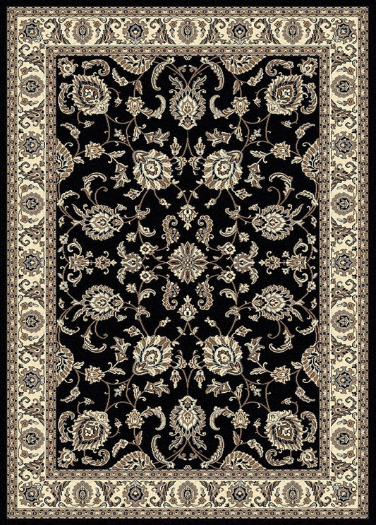 Radici Alba 1426 Black Area Rug