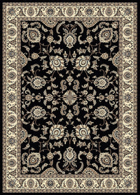 Radici Alba 1426 Black Area Rug