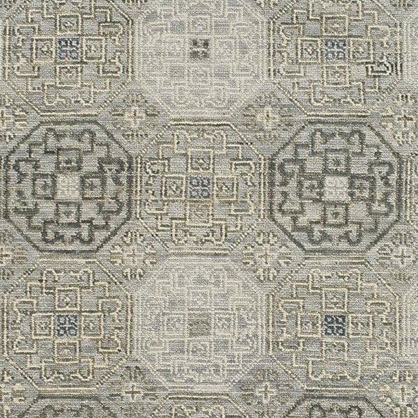 Capel Burmesse-Tile 1884 Silver Area Rug