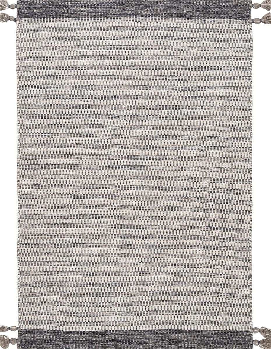 AreaRugs.com Saida Isno62I Grey Striped Area Rug