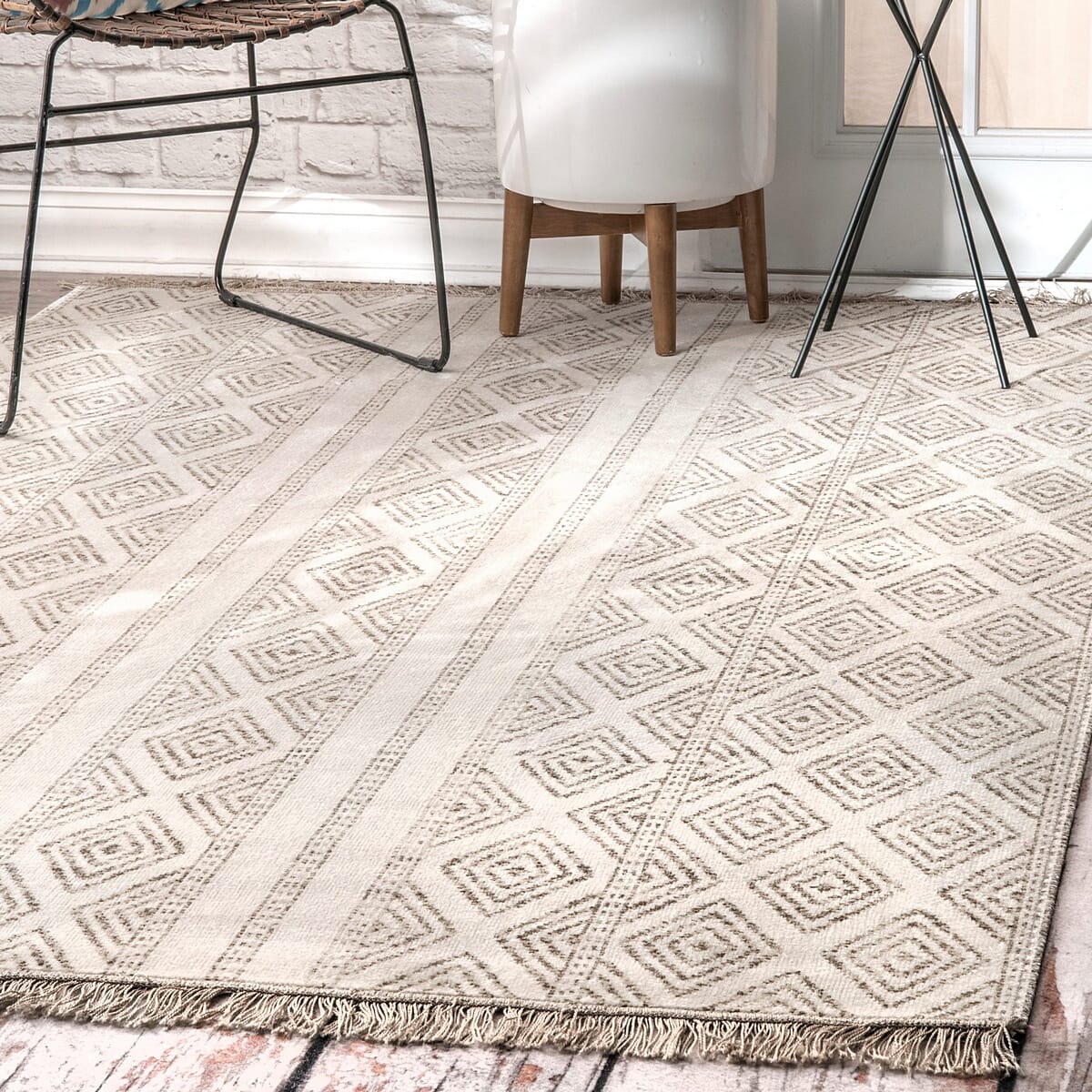 AreaRugs.com Nakra Thjc67T Beige Moroccan Area Rug