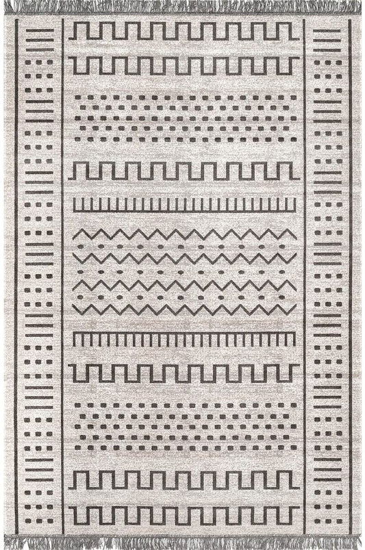 AreaRugs.com Nakra Thjc68N Light Gray Moroccan Area Rug