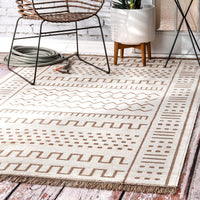 AreaRugs.com Nakra Thjc68N Beige Moroccan Area Rug