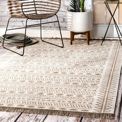 AreaRugs.com Nakra Thjc61I Beige Moroccan Area Rug