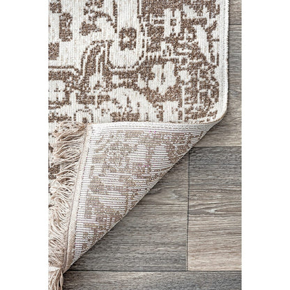 AreaRugs.com Nakra Gpuo28I Light Blue Vintage / Distressed Area Rug