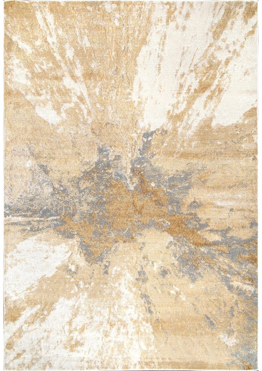 AreaRugs.com Nakra Nvho64N Gold Organic / Abstract Area Rug