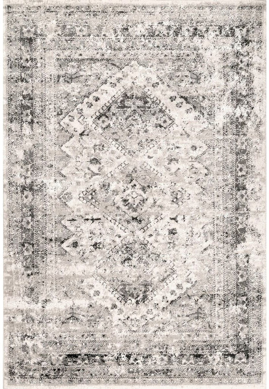 AreaRugs.com Nakra Nvho61T Silver Vintage / Distressed Area Rug