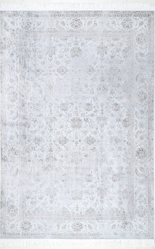 AreaRugs.com Nakra Hnoj64I Silver Vintage / Distressed Area Rug