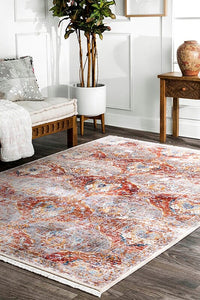 AreaRugs.com Nakra Gpxn20I Red Vintage / Distressed Area Rug