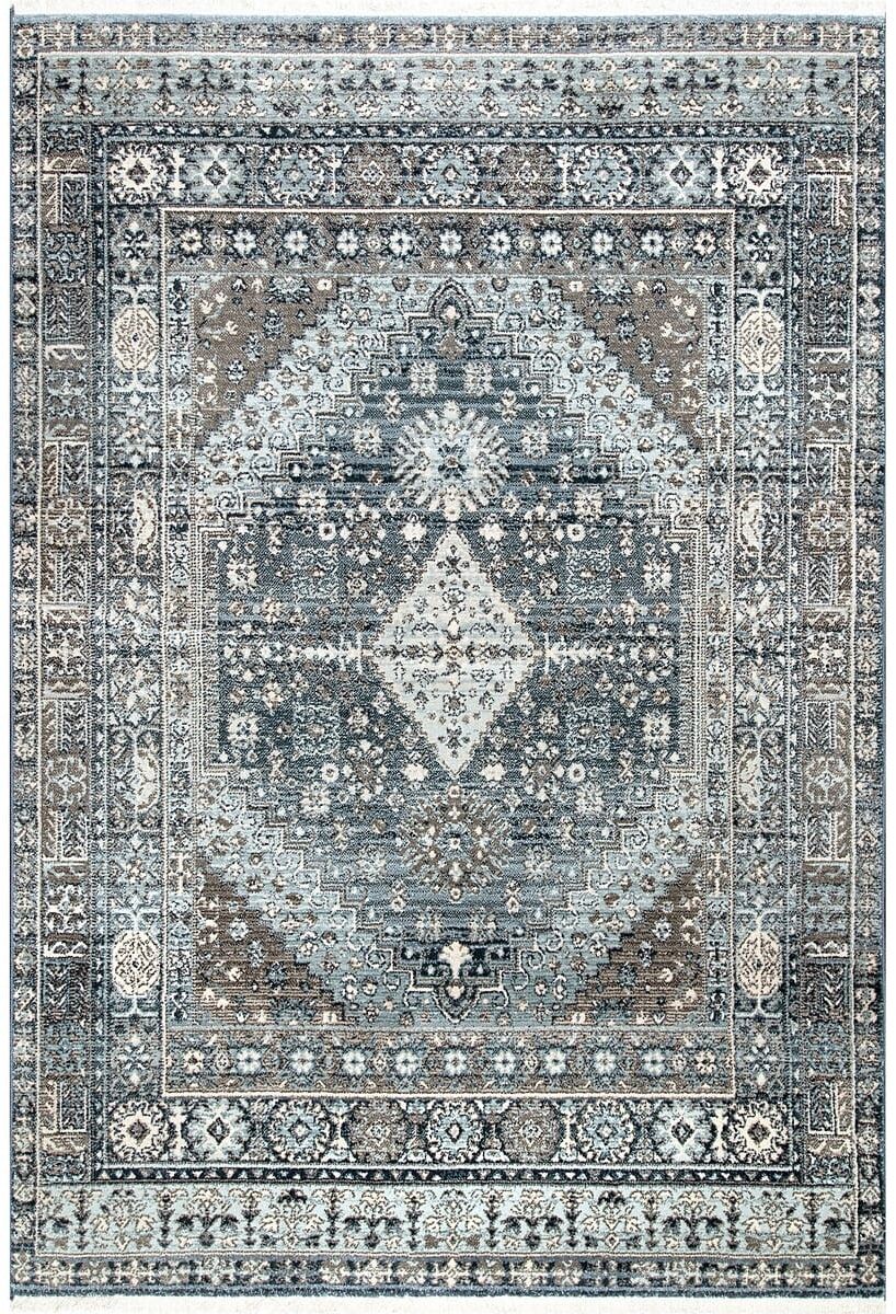 AreaRugs.com Nakra Gpuo28I Light Blue Vintage / Distressed Area Rug