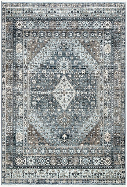 AreaRugs.com Nakra Gpuo28I Light Blue Vintage / Distressed Area Rug