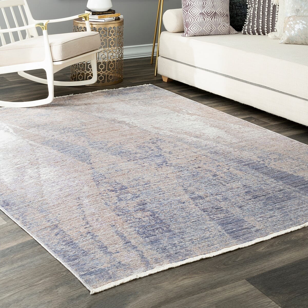 AreaRugs.com Nakra Ggir42I Silver Organic / Abstract Area Rug