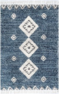 AreaRugs.com Nakra Ggsq62I Blue Moroccan Area Rug