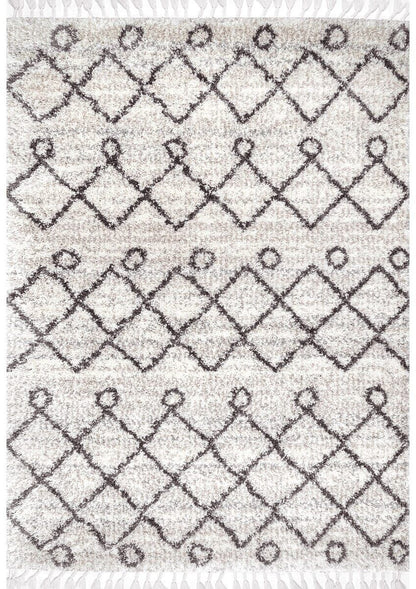 AreaRugs.com Nakra Ggsq64T Ivory Moroccan Area Rug