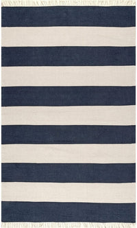 AreaRugs.com Nakra Gajt62N Navy Striped Area Rug