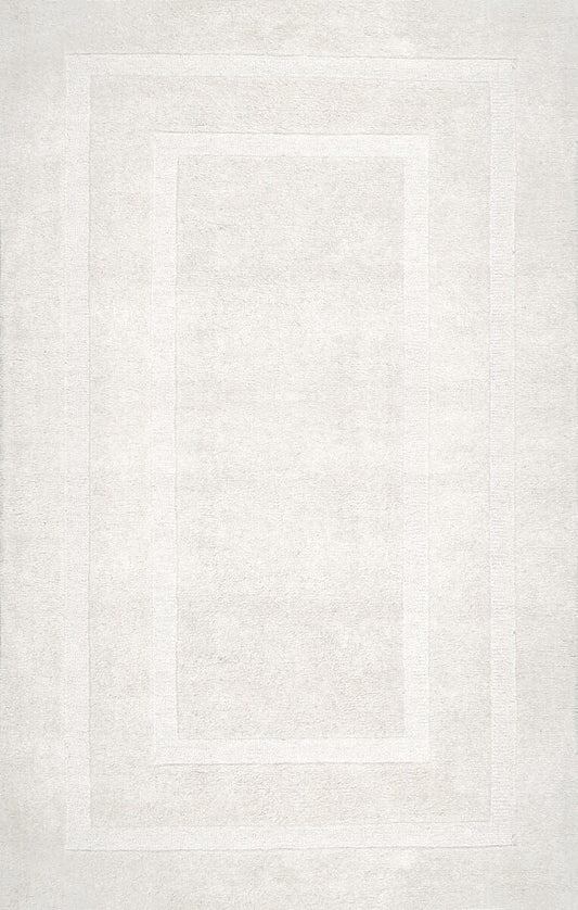 AreaRugs.com Chiyah Xukj233I Ivory Bordered Area Rug