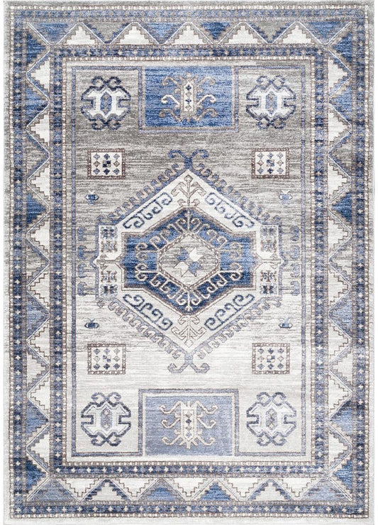 AreaRugs.com Nakra Omit27N Blue Area Rug