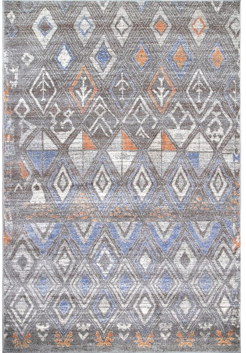 AreaRugs.com Nakra Omit40T Gray Moroccan Area Rug