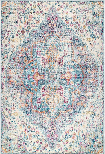 AreaRugs.com Nakra Omrq69I Blue Vintage / Distressed Area Rug