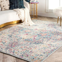 AreaRugs.com Nakra Omrq69I Blue Vintage / Distressed Area Rug