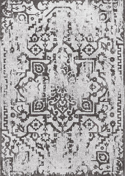 AreaRugs.com Nakra Omja61I Light Grey Vintage / Distressed Area Rug