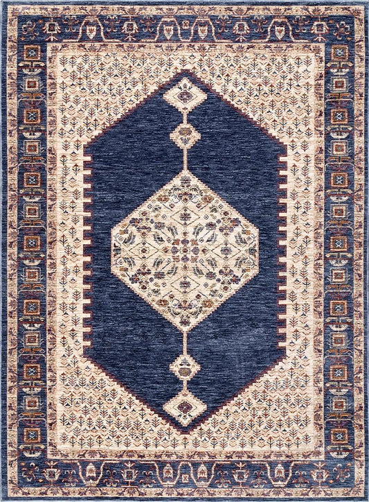 AreaRugs.com Nakra Junk65I Blue Area Rug