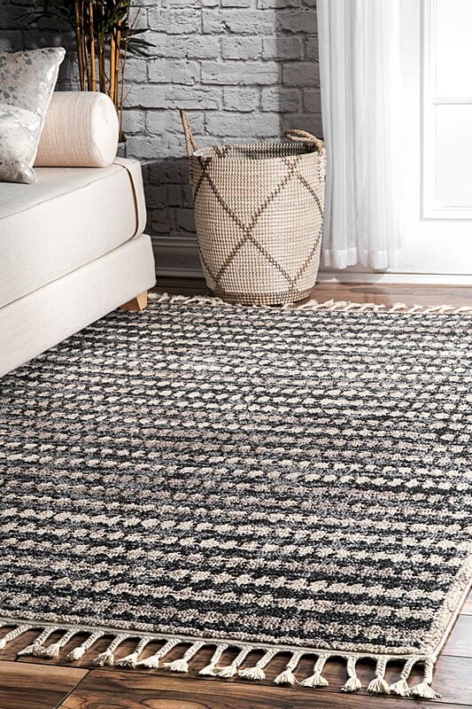 AreaRugs.com Nakra Julq64I Grey Multi Geometric Area Rug