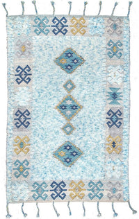 AreaRugs.com Saida Jkcr23I Blue Moroccan Area Rug