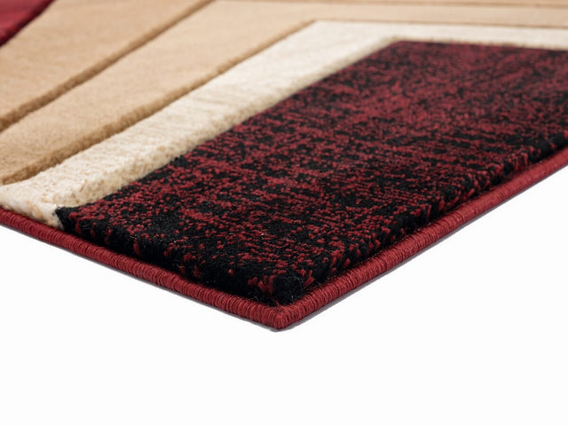 United Weavers Bristol Zine Burgundy (2050-10034) Geometric Area Rug