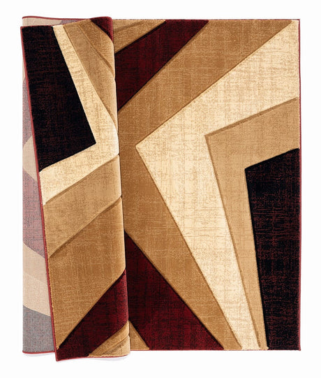 United Weavers Bristol Zine Burgundy (2050-10034) Geometric Area Rug