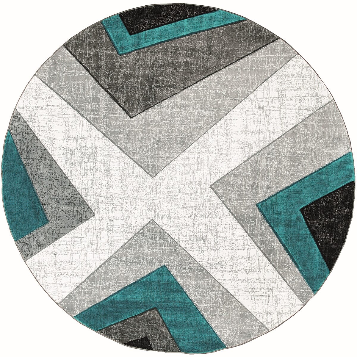 United Weavers Bristol Zine Turquoise (2050-10069) Geometric Area Rug